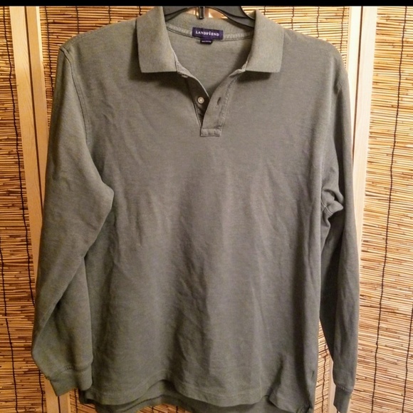 lands end long sleeve polo